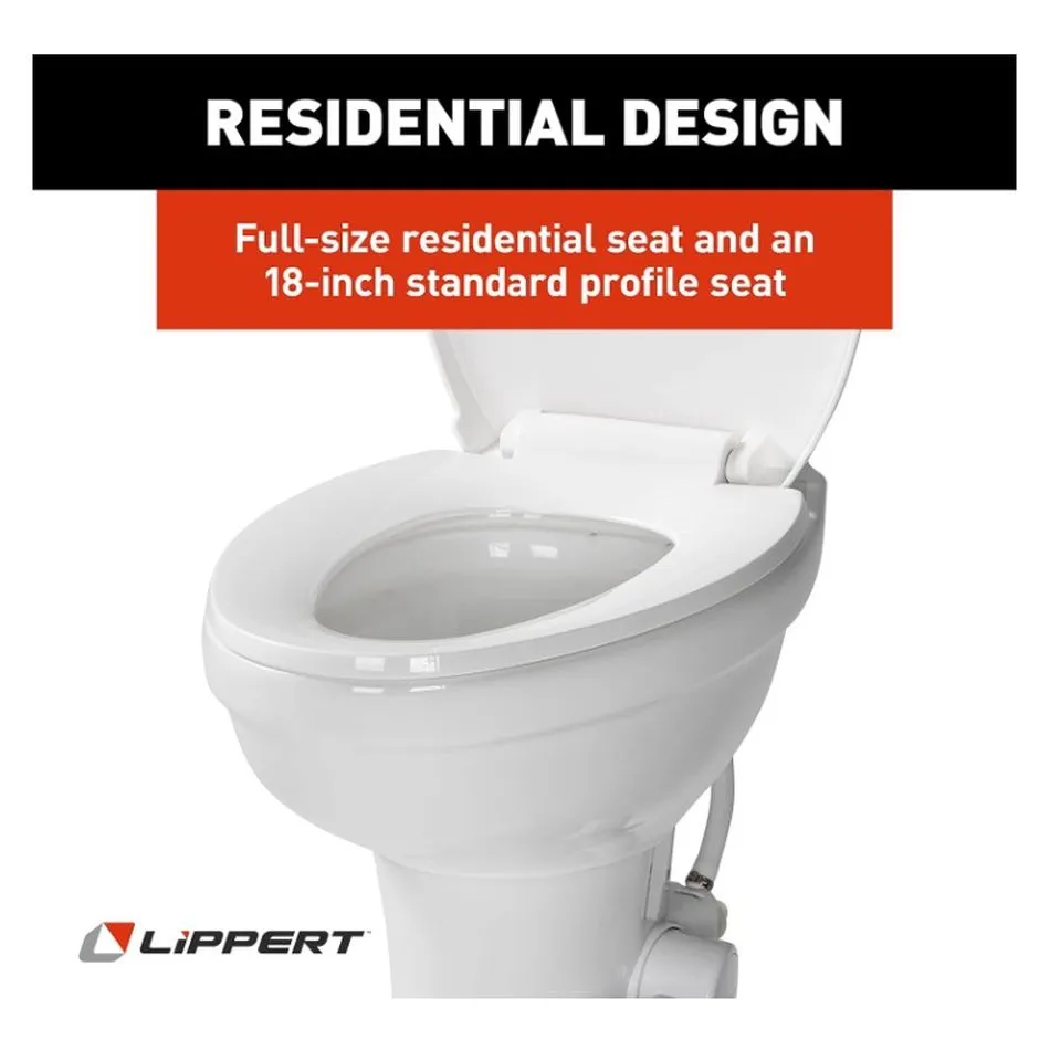 RV TOILET -ELONGATED CERAMIC B